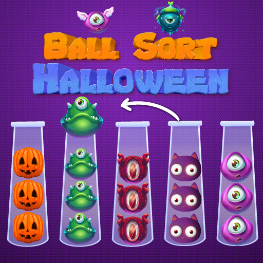 Ball Sort Halloween game poster