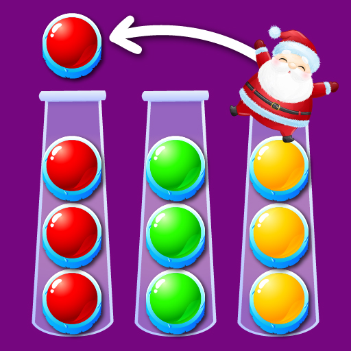 Ball Sort Xmas game poster