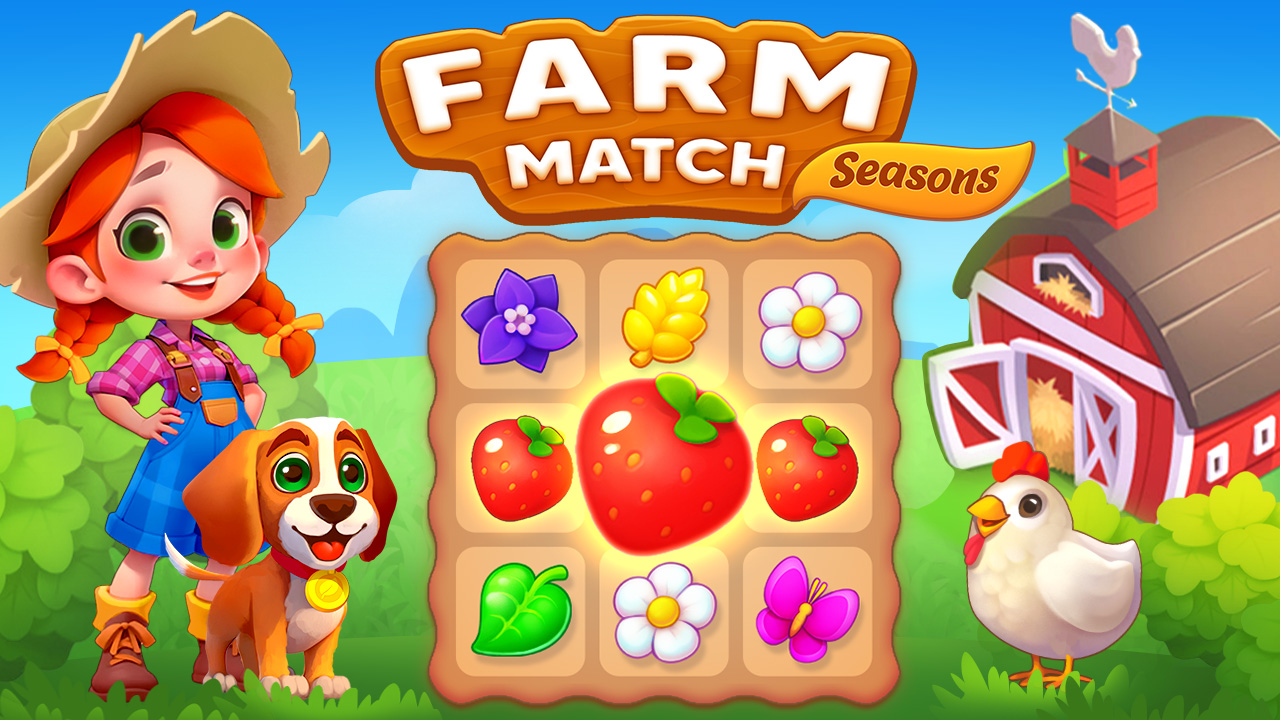 Farm Match Seasons game poster