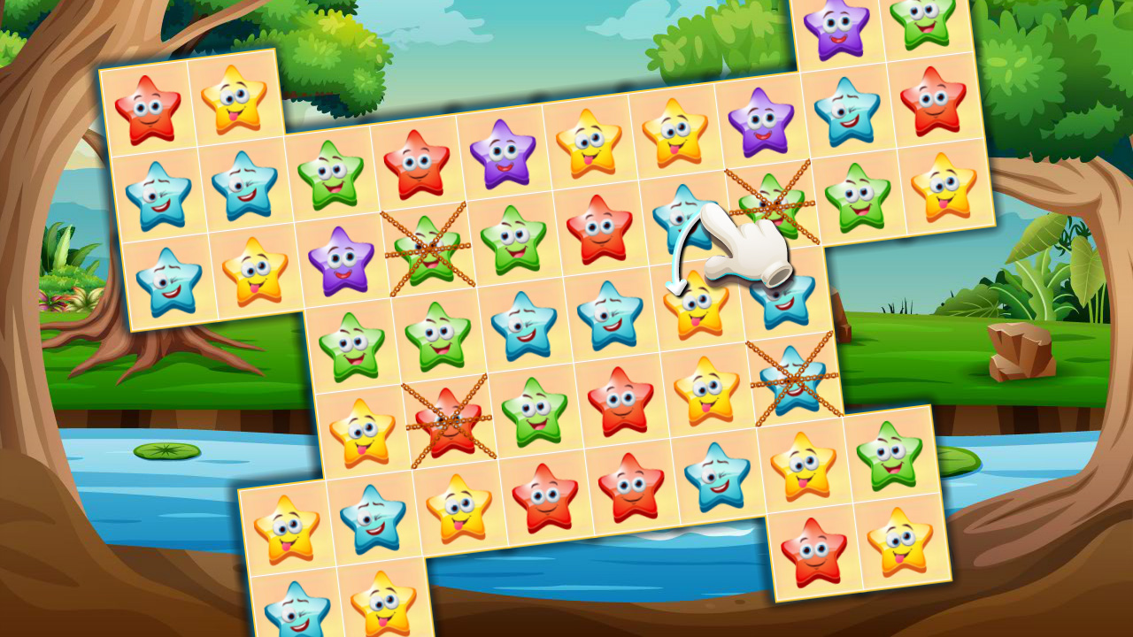 Happy Stars Match 3 game poster