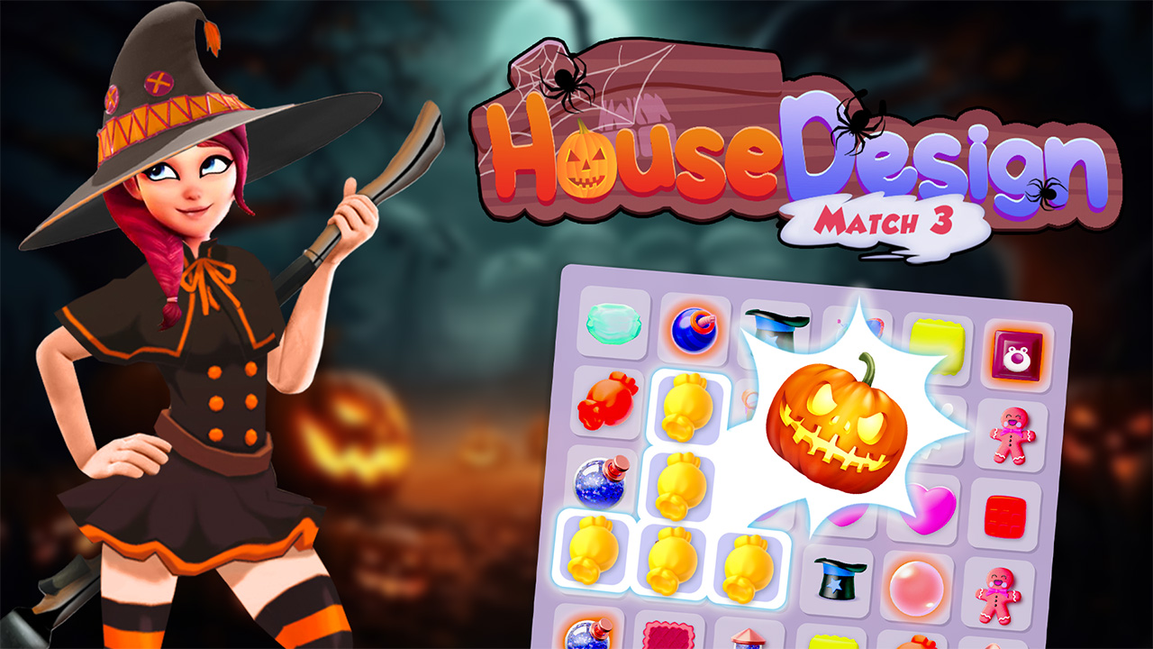 House Design Match 3 game poster