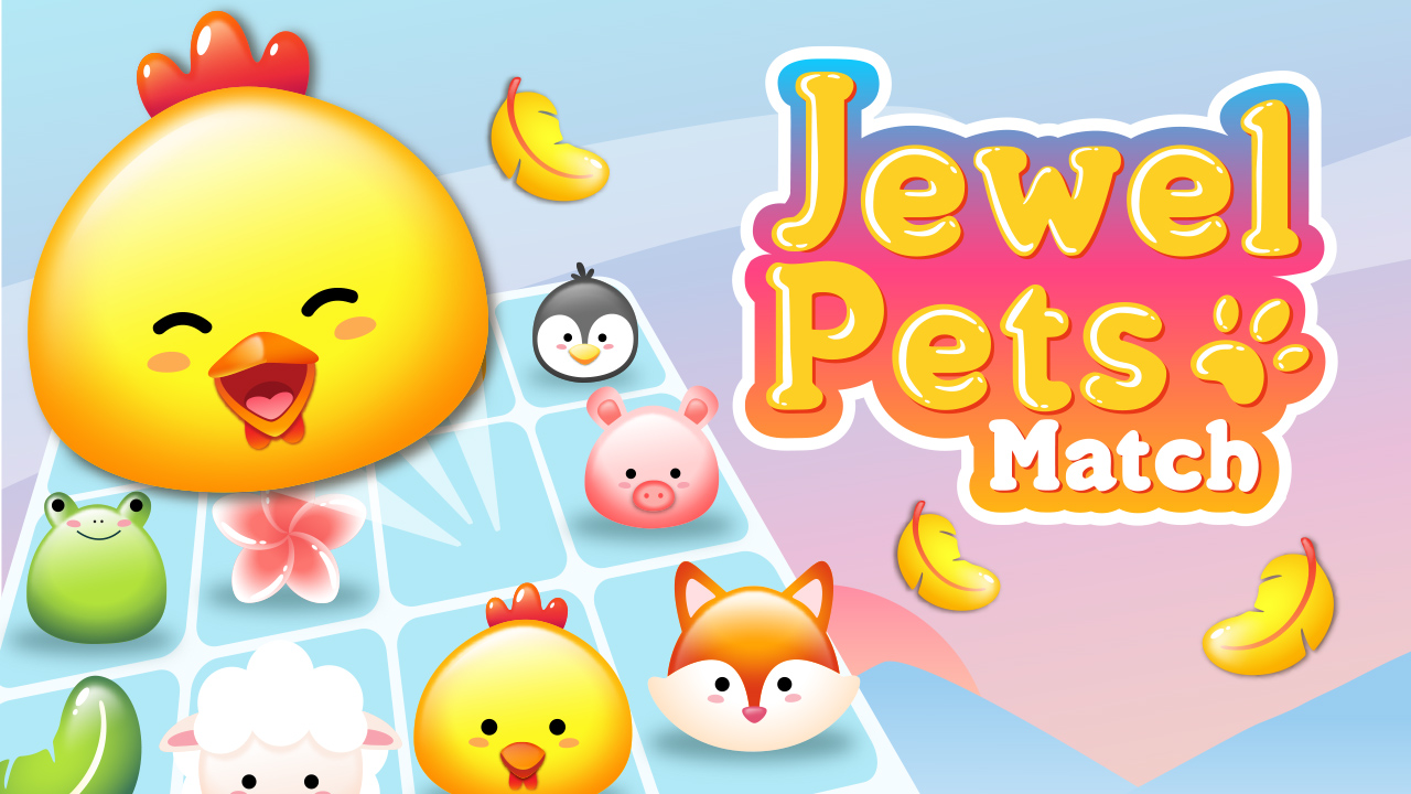 Jewel Pets Match game poster