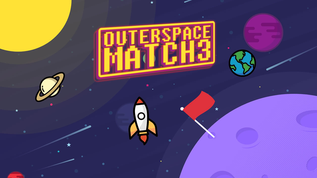Outerspace Match 3 game poster