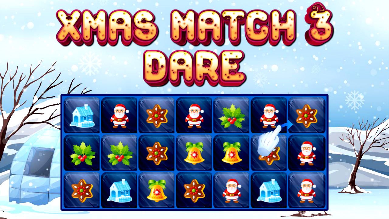 Xmas Match 3 Dare game poster