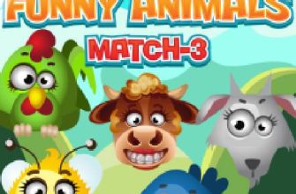 Funny Animals Match 3 6 funny animals match 3