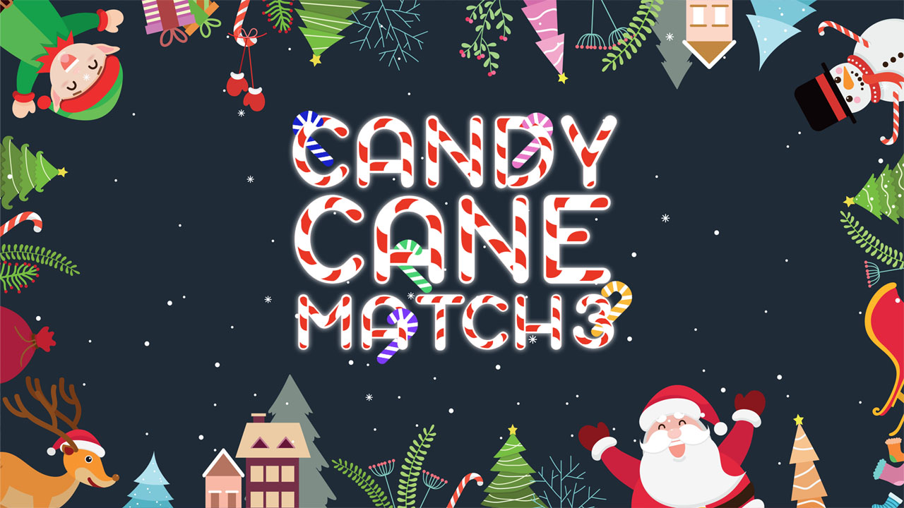 Play Candy Cane Match 3 Game Online