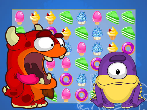 Play Candy Monster Match 3 Game Online