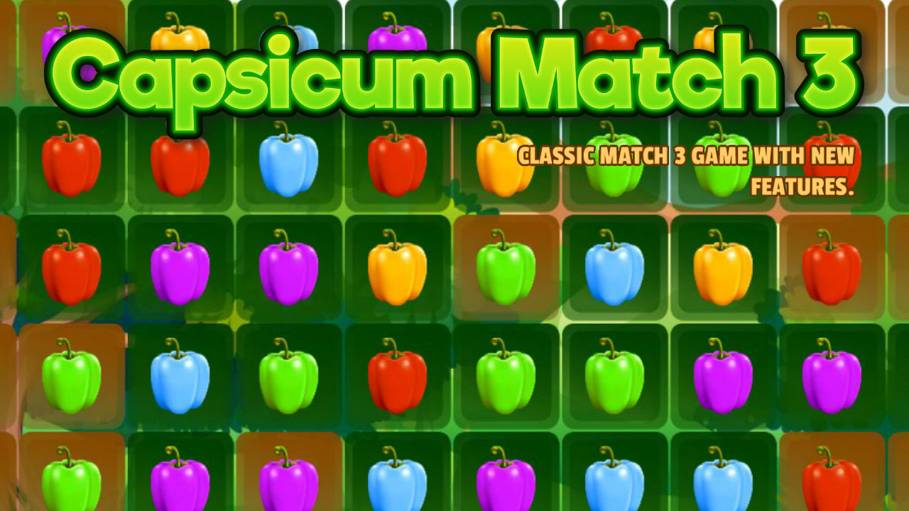 Play Capsicum Match 3 Game Online