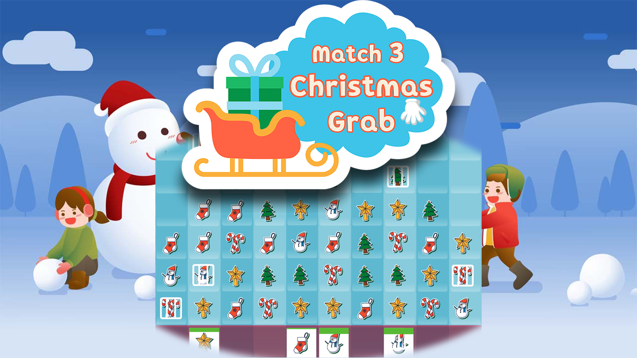 Play Christmas Grab Match 3 Game Online