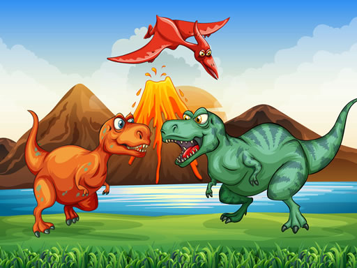 Play Colorful Dinosaurs Match 3 Game Online