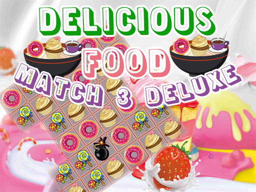 Play Delicious Food Match 3 Deluxe Game Online