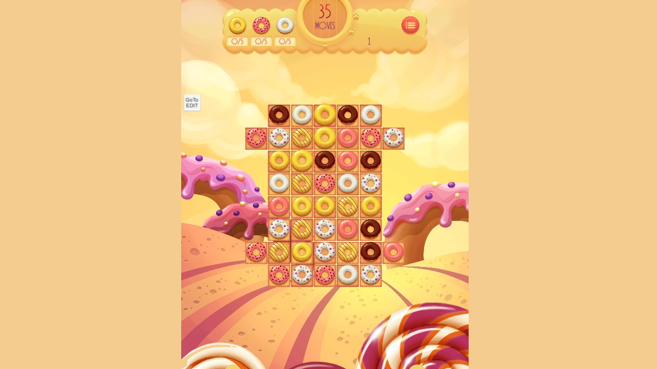 Play Donuts Match 3 Game Online