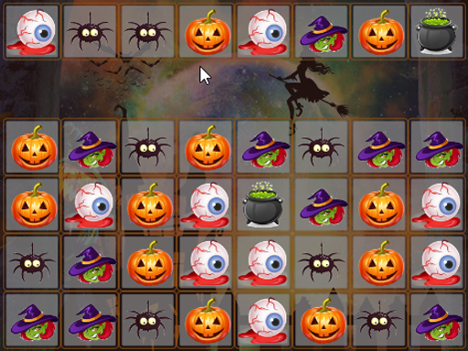 Play Halloween Match 3 Deluxe Game Online
