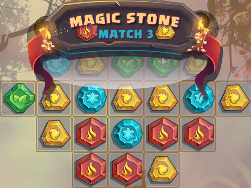 Play Magic Stone Match 3 Deluxe Game Online