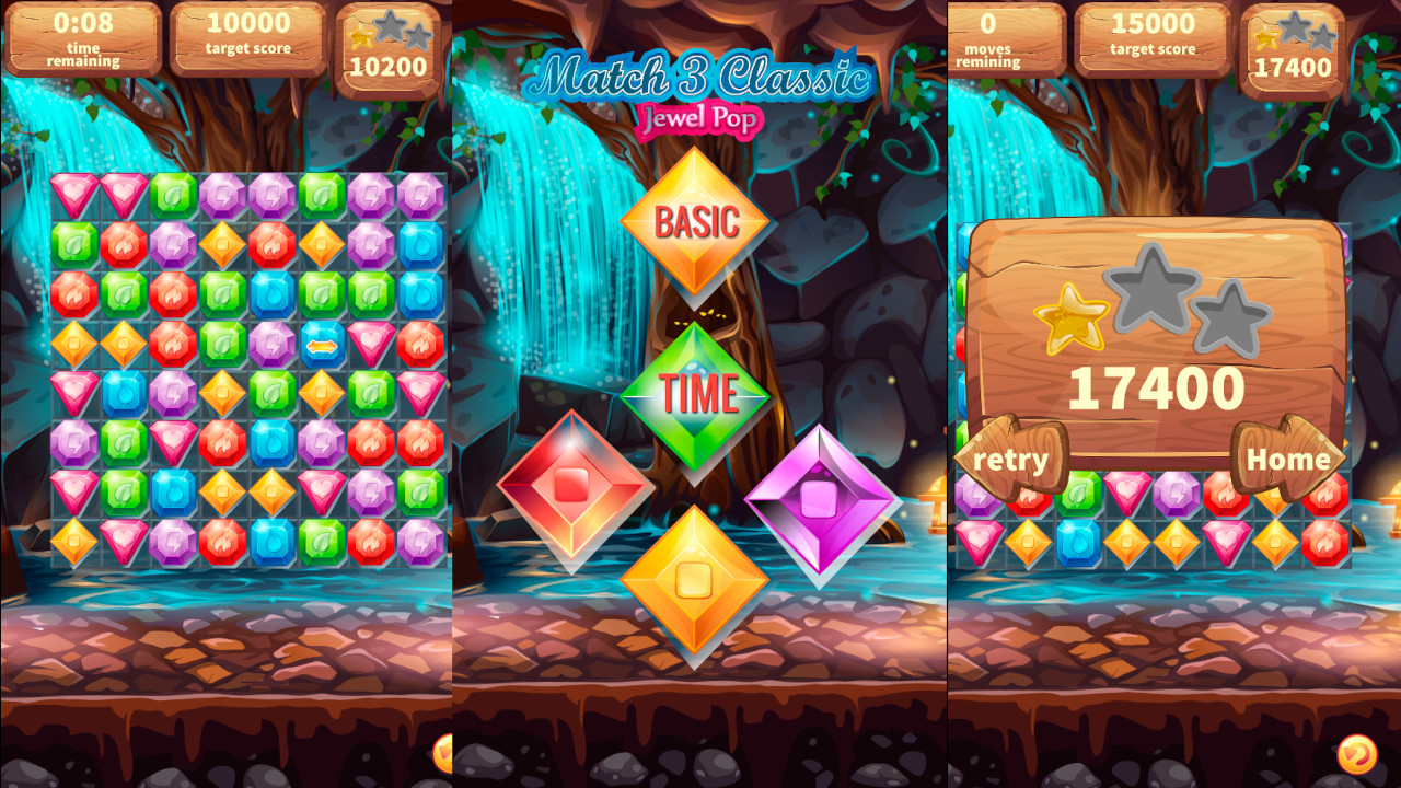 Play Match 3 Classic Game Online