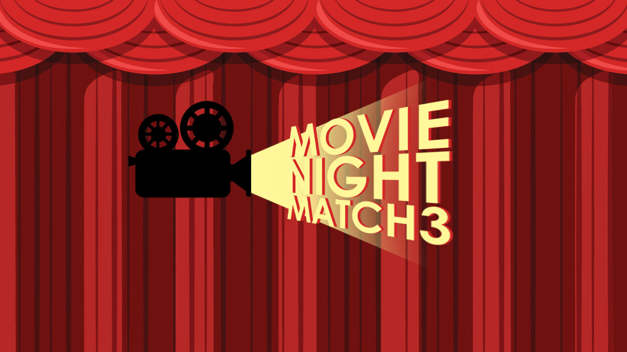 Play Movie Night Match 3 Game Online