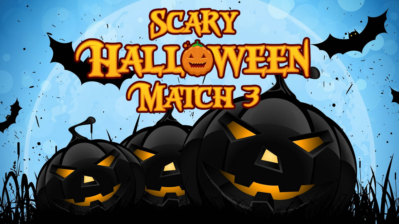 Play Scary Halloween Match 3 Game Online