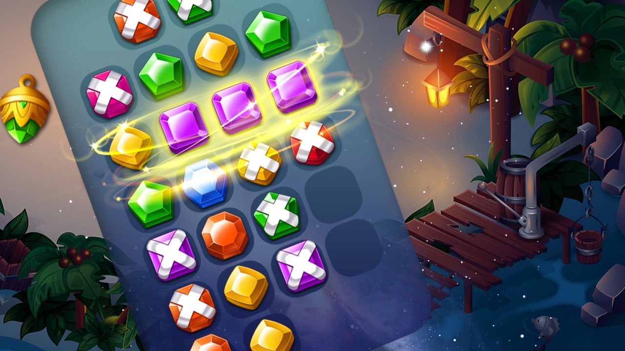 Play Stickman Jewel Match 3 Master Game Online