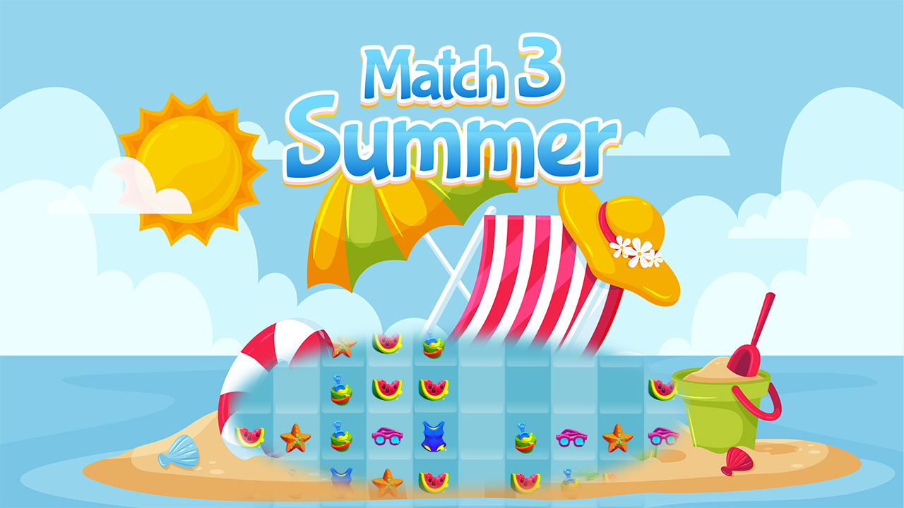Play Summer Match 3 Game Online