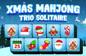 xmas mahjong trio solitaire